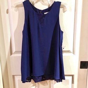 ✨NWT! Blue Lace Blouse